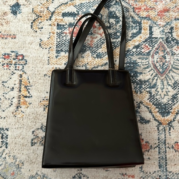 Authentic Salvatore Ferragamo Handbag Gancini Leather Brown Bag Vintage - Picture 5 of 16